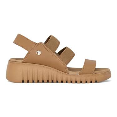 Imagem de Sandalia Modare Ultra Conforto Anabela Ortopedica Feminina, Camel, 35