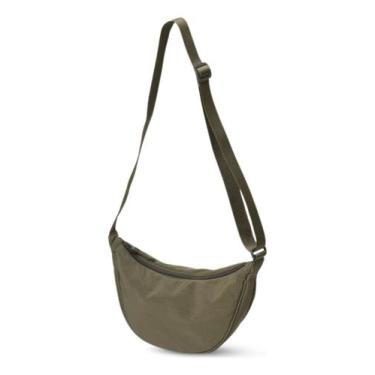 Imagem de Bolsa Feminina Transversal Média Meia Lua Tecido Espaçosa - Alwy