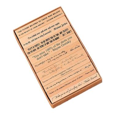 Imagem de Nishiyuenyi Carimbos de borracha citações inspiradoras estampagem decorativa para decoração de cartas Professores de álbuns CRAFTING Journaling, Style a