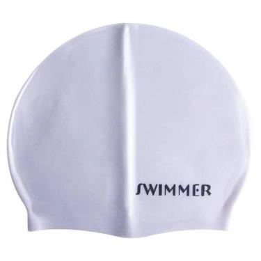 Imagem de Touca De Silicone Swimmer - Adulto - MBFit, Unico, Prata