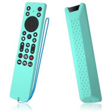 Imagem de AKSHFETH Capa de silicone para controle remoto TCL QM6K (modelo 2025) - Capa protetora antiderrapante, design à prova de choque, acessórios de controle remoto de TV (compatível com série QM6K) (menta)