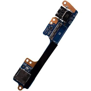 Imagem de Deal4GO Leitor de cartão MicroSD USB Port IO Board 6YN8G 06YN8G LS-K472P Substituição para Dell Alienware X15 R1, X15 R2
