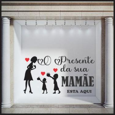 Imagem de Adesivo decorativo em recorte para vitrine dia das mães 58x110m - DEKA