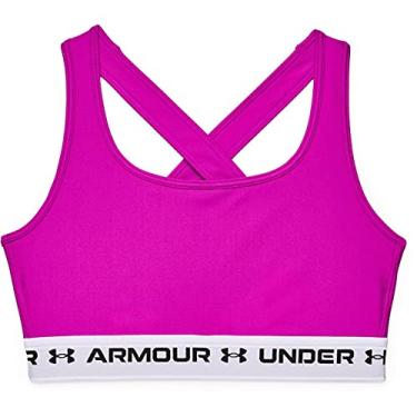 Imagem de Under Armour Sutiã esportivo feminino com costas cruzadas de médio impacto