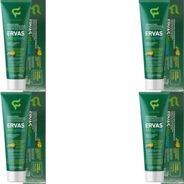Imagem de 4 Pomada para Massagem Muscular Fashion Cosméticos Ervas Milagrosas Bi