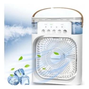 Imagem de Mini Ventilador Refrigerador Umidificador De Ar Com Luz Led - Rhos