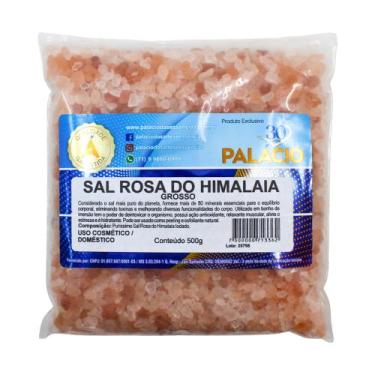 Imagem de Sal Rosa do Himalaia Grosso  500 g - Palácio das Artes e Essências