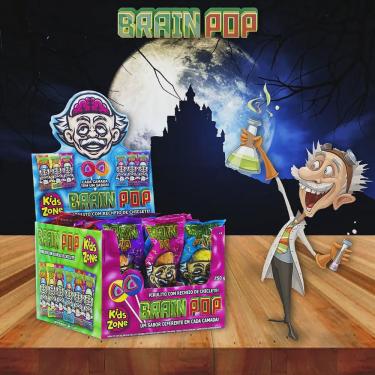 Imagem de Pirulito Com Recheio De Chiclete Kids Brain Pop