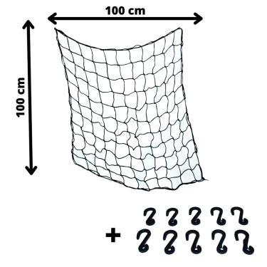 Imagem de Rede Elástica 100x100cm Aranha Carro Bagagens Carga Piracapa