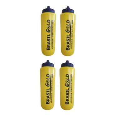 Imagem de 4 Squeeze Garrafa Futebol 1 Litro Original Garrafinha - Finta