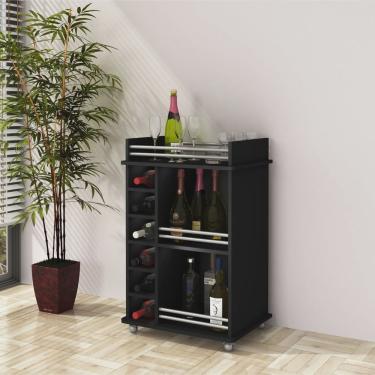 Imagem de Adega Bar para 6 Garrafas 3 Prateleiras Ibiza