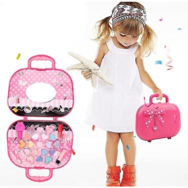 Imagem de Kit de maquiagem fingido para meninas, kit de maquiagem infa
