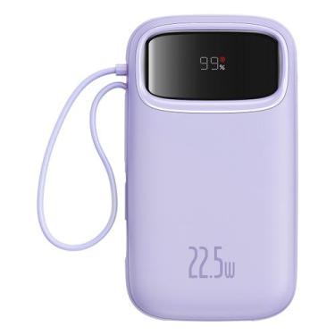 Imagem de Powerbank Baseus QPOW 10000mah 22.5w Display Digital Turbo, Roxo