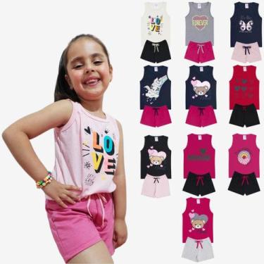 Imagem de Kit Sortido 20 Peças de Roupas Infantil Menina Kit 10 Conjuntos Infant