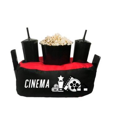 Imagem de Almofada Porta Pipoca Bicolor Cinema - Cine Couple, Preto