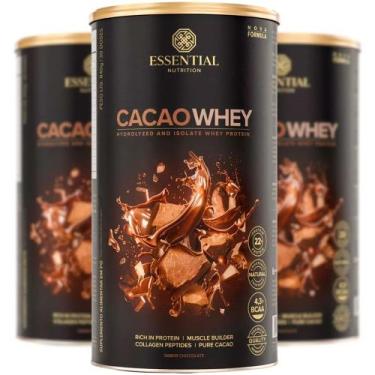 Imagem de Kit 3x Cacao Whey (840g cada) - Essential Nutrition