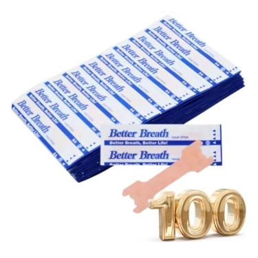 Imagem de Tira Nasal para Respirar Melhor Dilatador Nasal Adesivo, 100 Unidades BETTER BREATH (66x18mm (grande))