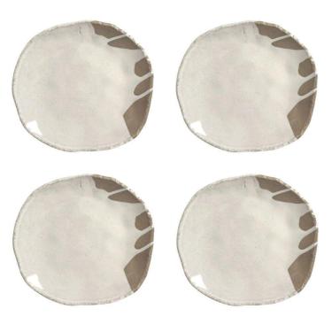 Imagem de Conjunto De Pratos Rasos 04 Peças Orgânico Eco Pampa Porto