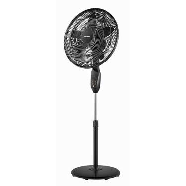 Imagem de PELONIS PFS45A5BBB oscilação de 5 lâminas de 18", controle remoto de pedestal vertical ajustável, display de LED, configuração de 5 velocidades e ventilador de temporizador de 7 horas, preto