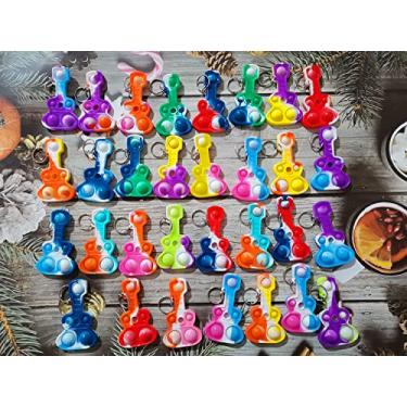 Imagem de (Presente de aniversário de estudantes e lembrancinhas de festa) 30 pacotes de guitarra em massa para crianças adultas, formato legal sensorial pequena bolha Fidget suprimentos para sala de aula