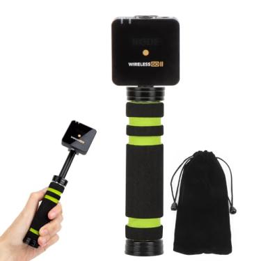 Imagem de SUNMON Wireless Microphones Handle for Rode Wireless GO II - Compatible with DJI, RODE, Hollyland, Synco - Microphone Handle for Host and Live Stream