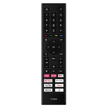 Imagem de Allimity CT-95030 Controle remoto substituído adequado para Toshiba e HISENSE LED TV LCD com aplicativos gratuitos esportes música Netflix Prime-Video YouTube CLARO Media