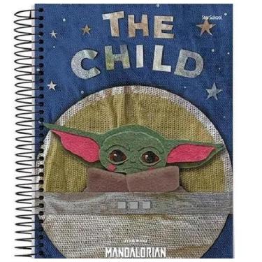 Imagem de Caderno Star Wars Mandalorian Espiral Univ. 1 Mat 80fls - STAR SCHOOL