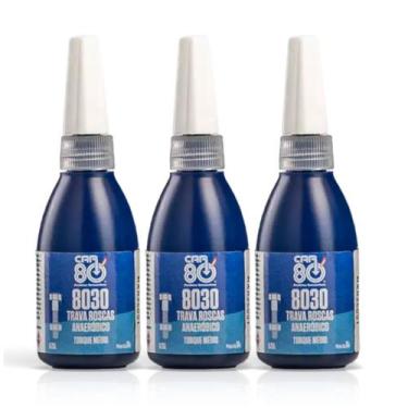 Imagem de Trava Rosca Porcas Médio Torque Cola Azul Car80 8030 10g, 3