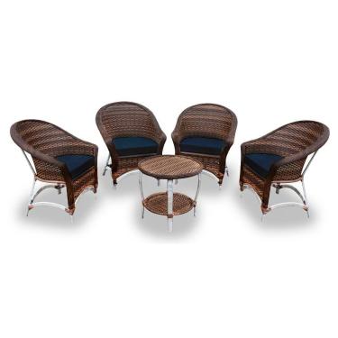 Imagem de 4 Poltronas + 1 Mesa Centro Duna Midnight