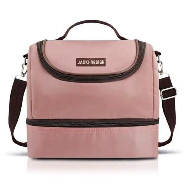 Imagem de Bolsa Térmica Com 2 Compartimentos Essencial Iii Jacki Design Rosa
