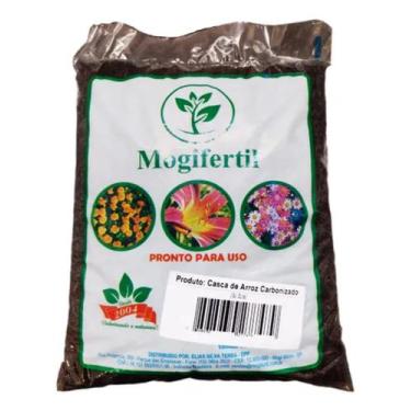Imagem de 03 Litros Casca De Arroz Carbonizada Para Substratos Plantas (MOGIFERT