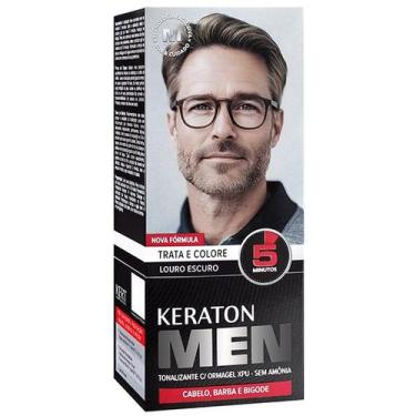 Imagem de Kert Tonalizante Keraton Men Cabelo, Barba e Bigode Louro Escuro