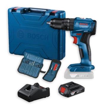 Imagem de Furadeira Parafusadeira Impacto Bosch 18V GSB 185LI Sem Fio C/ Bateria