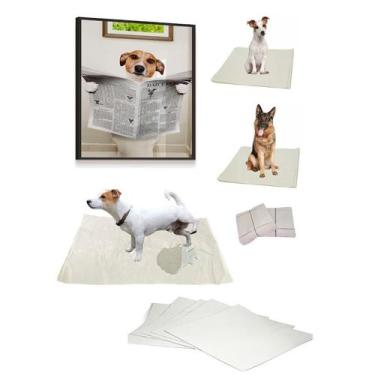 Imagem de Jornal Higienico Limpo 1Kg Pet Urinar Folha Gigante 66X96 - Jornal Pet