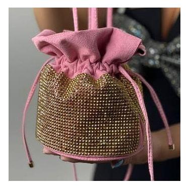 Imagem de Bolsa Marts Cravejada Brilho, Rosa