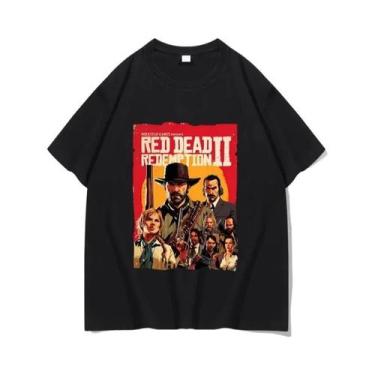 Imagem de Red Dead Redemption 2 Arthur Morgan GTA5 Grand Theft Auto Camiseta De 