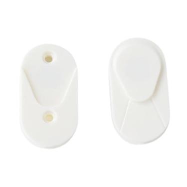 Imagem de BaotyJie Suporte de Controle Remoto Titular Remoto Titular de Instalação Fácil Montagem de Parede para Economia de Espaço para Fãs de TV/Ar Condicionado Remot, Branco