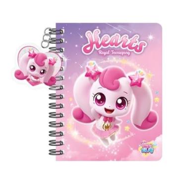 Imagem de Caderno espiral pequeno pautado fofo Catch Teenieping Heartsping, blocos de notas de bolso, 11 x 8,4 cm