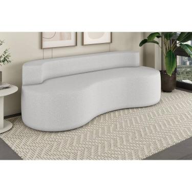 Imagem de Sofá 3 Lugares Orgânico de Espuma Charles Magic Branco