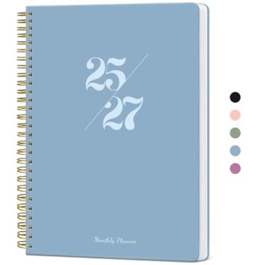 Imagem de Agenda mensal 2025-2027, calendário de 2 meses 2025-2027, julho de 2025 a junho de 2027, 17,8 x 25,4 cm, agenda mensal de 25 a 27, 24 meses, perfeita para planejamento de casa e escritório escolar