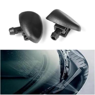 Imagem de GEOBER Brucutu Esguicho Água Parabrisa, Peugeot 206 207, Plástico Preto, Conexão 16mm