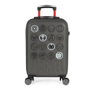 Imagem de Mala De Viagem com Rodinha Pequena Bordo Avengers Cinza - Luxcel