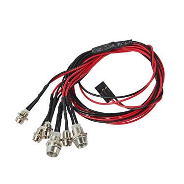 Imagem de LAFEINA Kit De Luzes Led Para Carro Rc, Conjunto Com 6 Faróis E Lanternas Traseiras Tamiya D3 Scx10 D90 Hsp Kyosho Hpi 1/10 1/8, Iluminação Tanque Caminhão