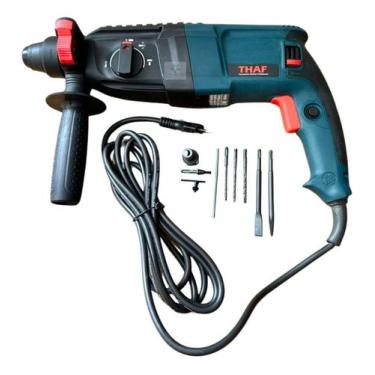Imagem de Furadeira De Impacto + Martelo Rompedor 800w Cor Azul Frequência 50 60