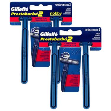 Imagem de 4 Aparelho Barbear Descartável Prestobarba Regular Gillette