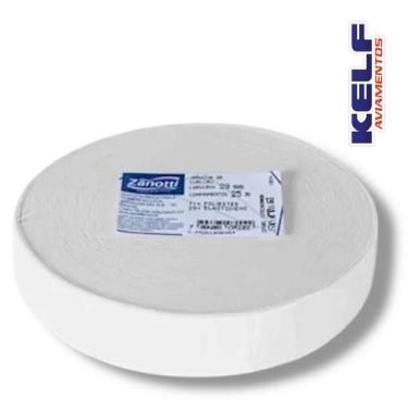 Imagem de Elastico 30mm Liso Jaragua - Cor Cru 25mts Rolo - Zanotti