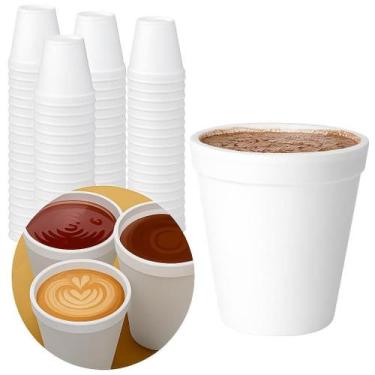 Imagem de Kit Copo Termico Isopor Café E Bebidas Quentes 300Ml 150 Un - Ultra Co