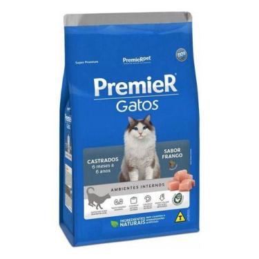 Imagem de Ração Premier Gatos Castrados 6 Meses A 6 Anos Frango 1,5kg - PremieRp