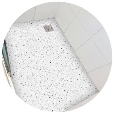 Imagem de Adesivo piso box granilite Terrazzo cinza antiderrapante - 1,20 x 0,80