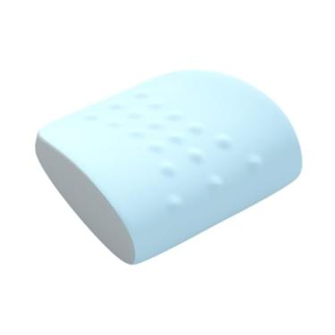 Imagem de Bothyi Almofada de apoio lombar, almofada para a parte inferior costas, macia, multifuncional, ergonômica, fácil de limpar, para cadeira de escritório, Azul